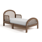 Olivia hazelnut toddler bed angle view
