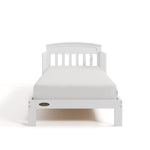 Benton white toddler bed front view