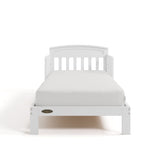 Benton white toddler bed front view