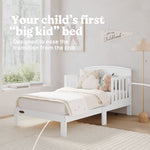 Benton white toddler bed lifestyle callout