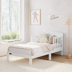 Benton white toddler bed in kids room
