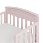 Benton blush toddler bed close up of headboard