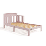 Benton blush toddler bed without mattress angle view