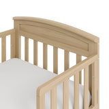 Benton driftwood toddler bed close up of headboard