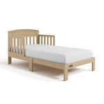 Benton driftwood toddler bed angle view