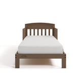 Benton hazelnut toddler bed front view
