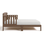 Benton hazelnut toddler bed side view