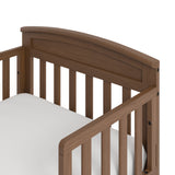Benton hazelnut toddler bed close up of headboard