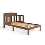 Benton hazelnut toddler bed without mattress angle view