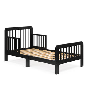 black toddler bed