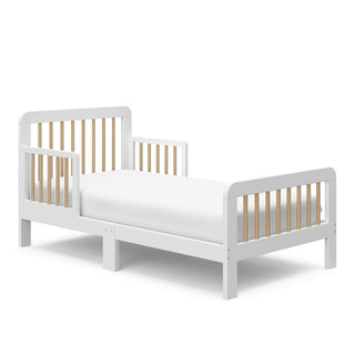 white with driftwood toddler bed