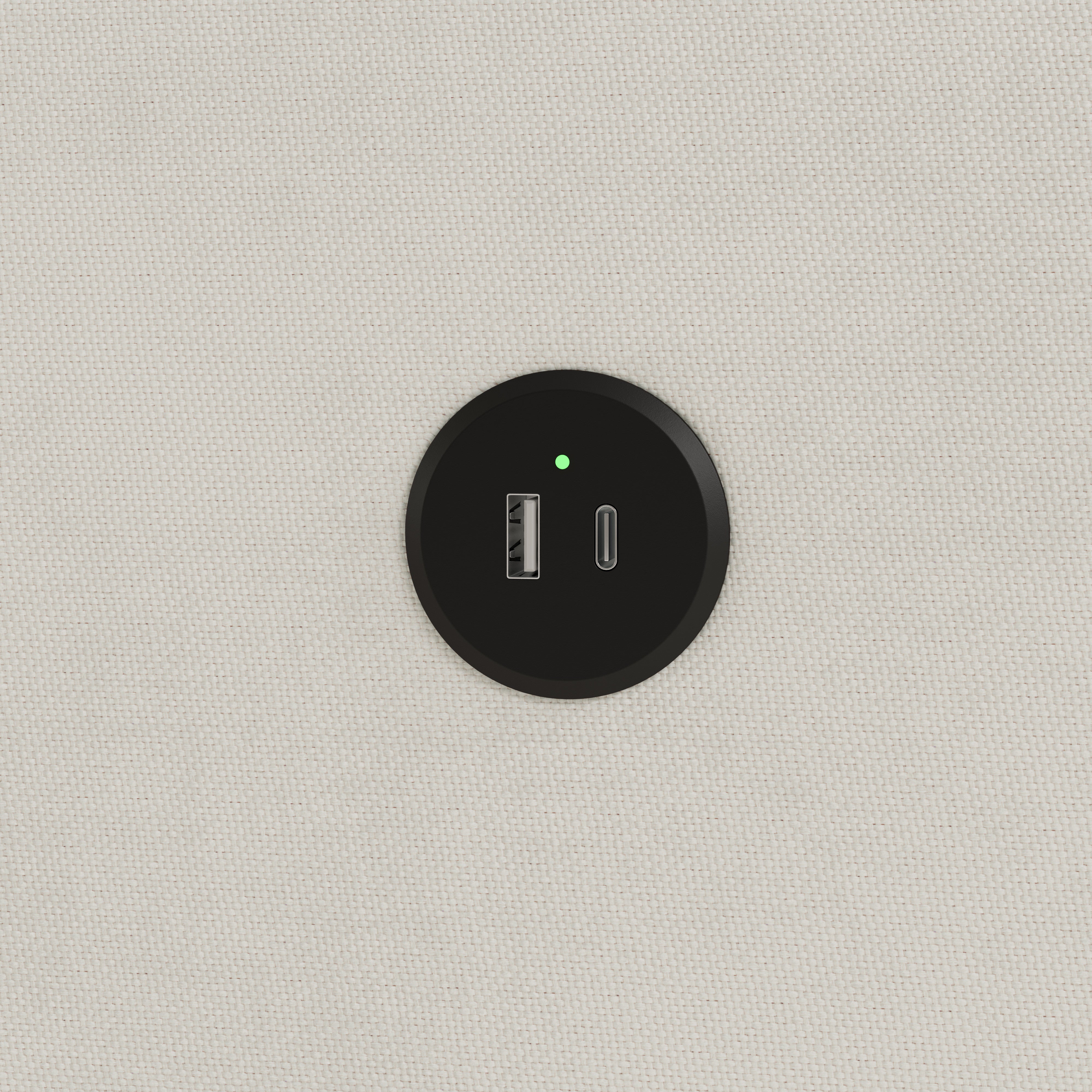 Timeless ivory glider close up of USB ports