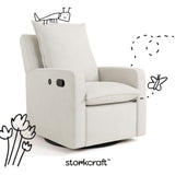 Timeless ivory recliner with black doodles overlaid on image