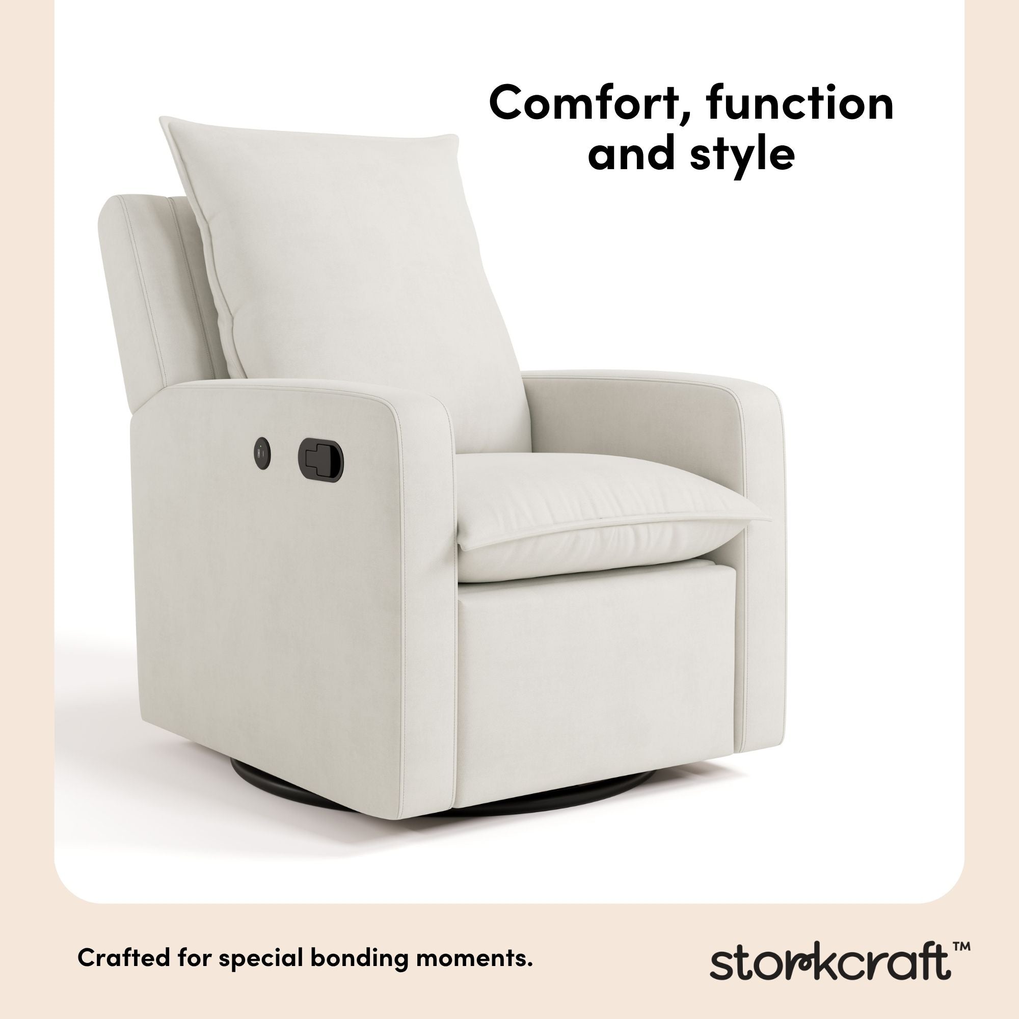 Timeless ivory recliner style callout