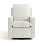 Timeless ivory boucle glider front view
