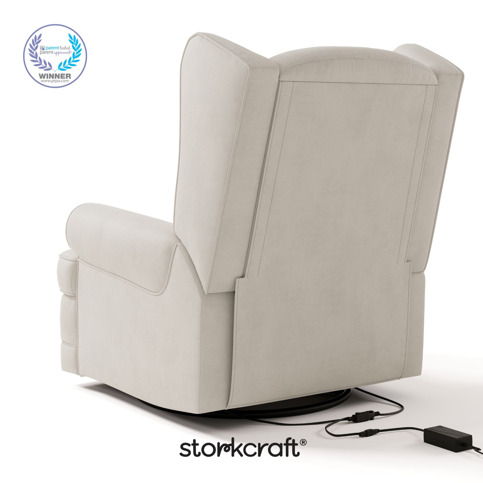 Serenity ivory glider with PTPA logo on top left