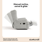 Serenity steel glider manual recline callout
