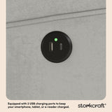 Serenity steel glider dual USB ports callout