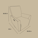 Santorini glider drawing with dimensions