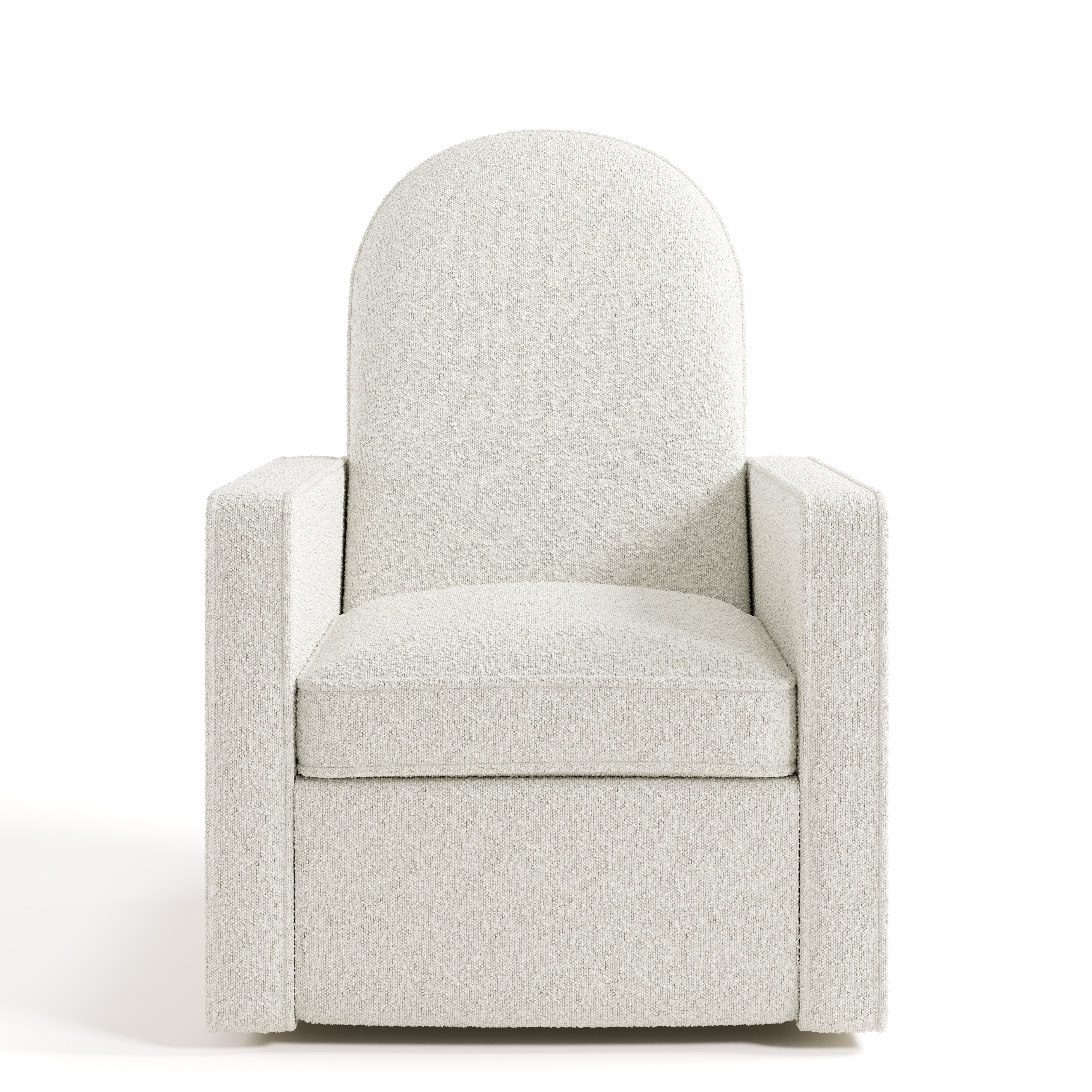 Front view of Olivia Power Recliner in Ivory Boucle