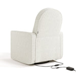 Back view of Olivia Power Recliner in Ivory Boucle