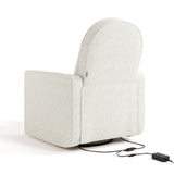 Back view of Olivia Power Recliner in Ivory Boucle
