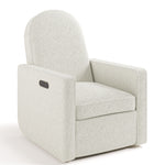Angle view of Olivia Power Recliner in Ivory Boucle