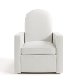 Front view of Olivia Power Recliner in Ivory Basketweave