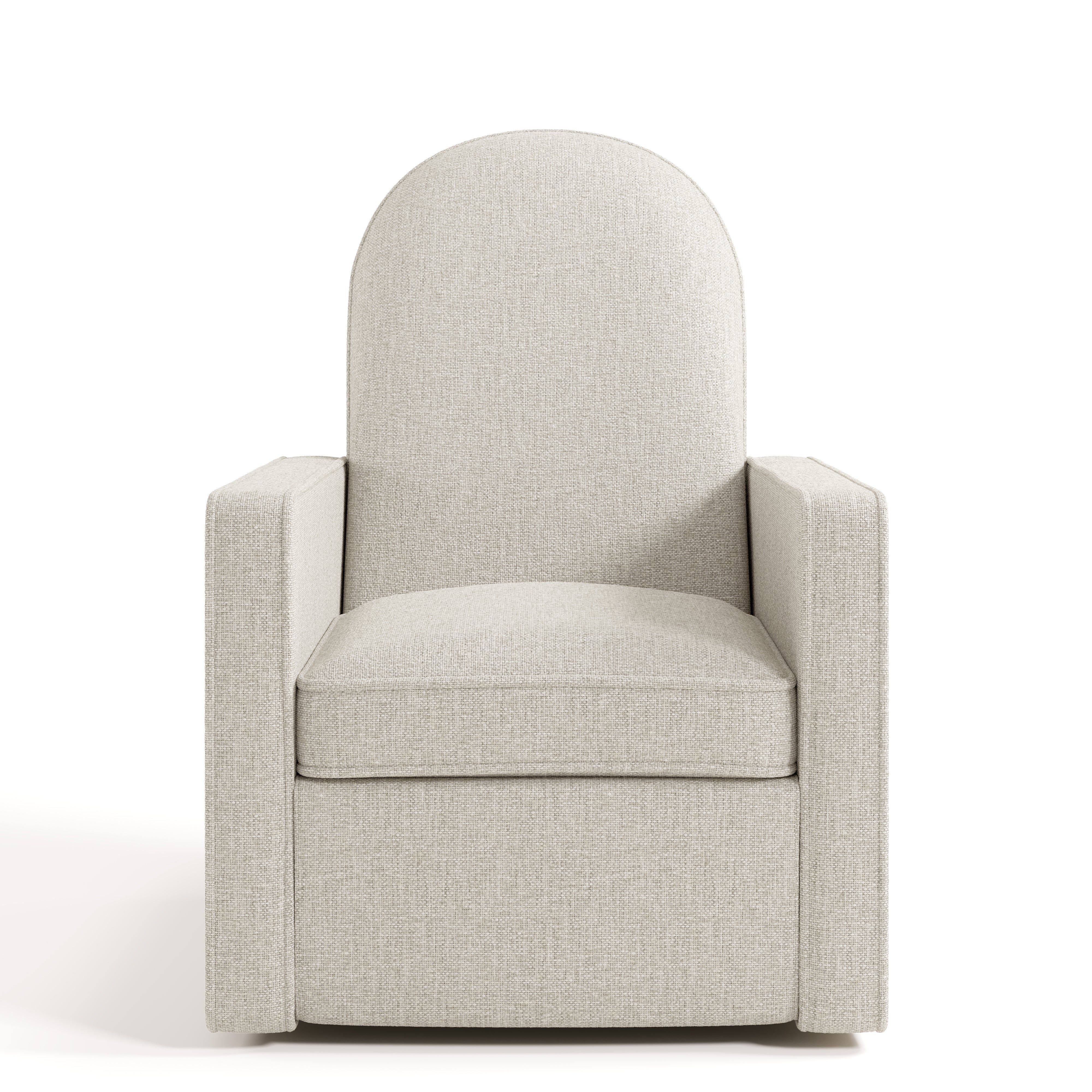 Front view of Olivia Power Recliner in Dune Basketweave