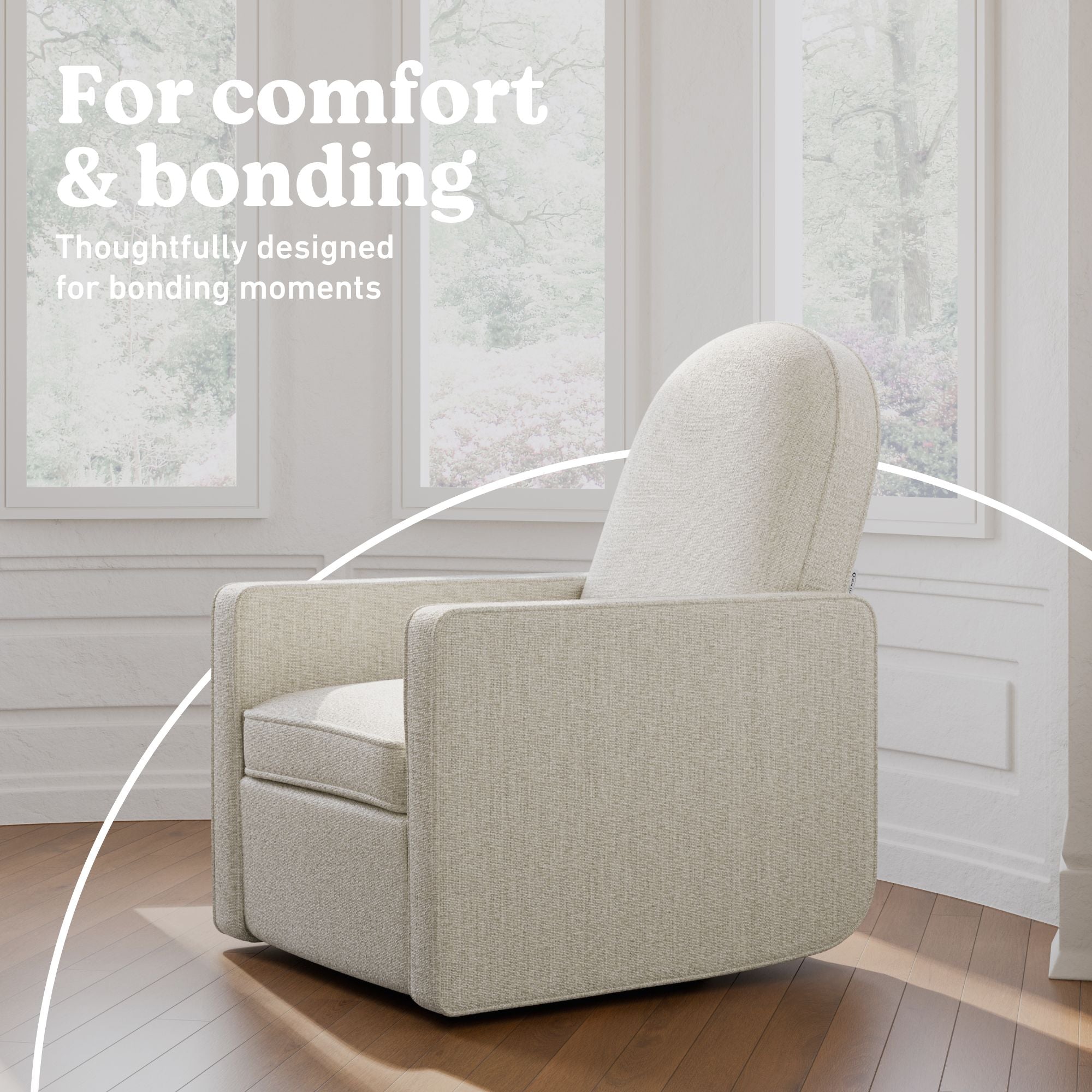 Olivia Power Recliner in Dune Basketweave style callout