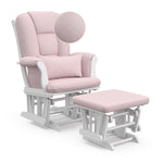 Tuscany glider white with pink swirl close up of swirl pattern