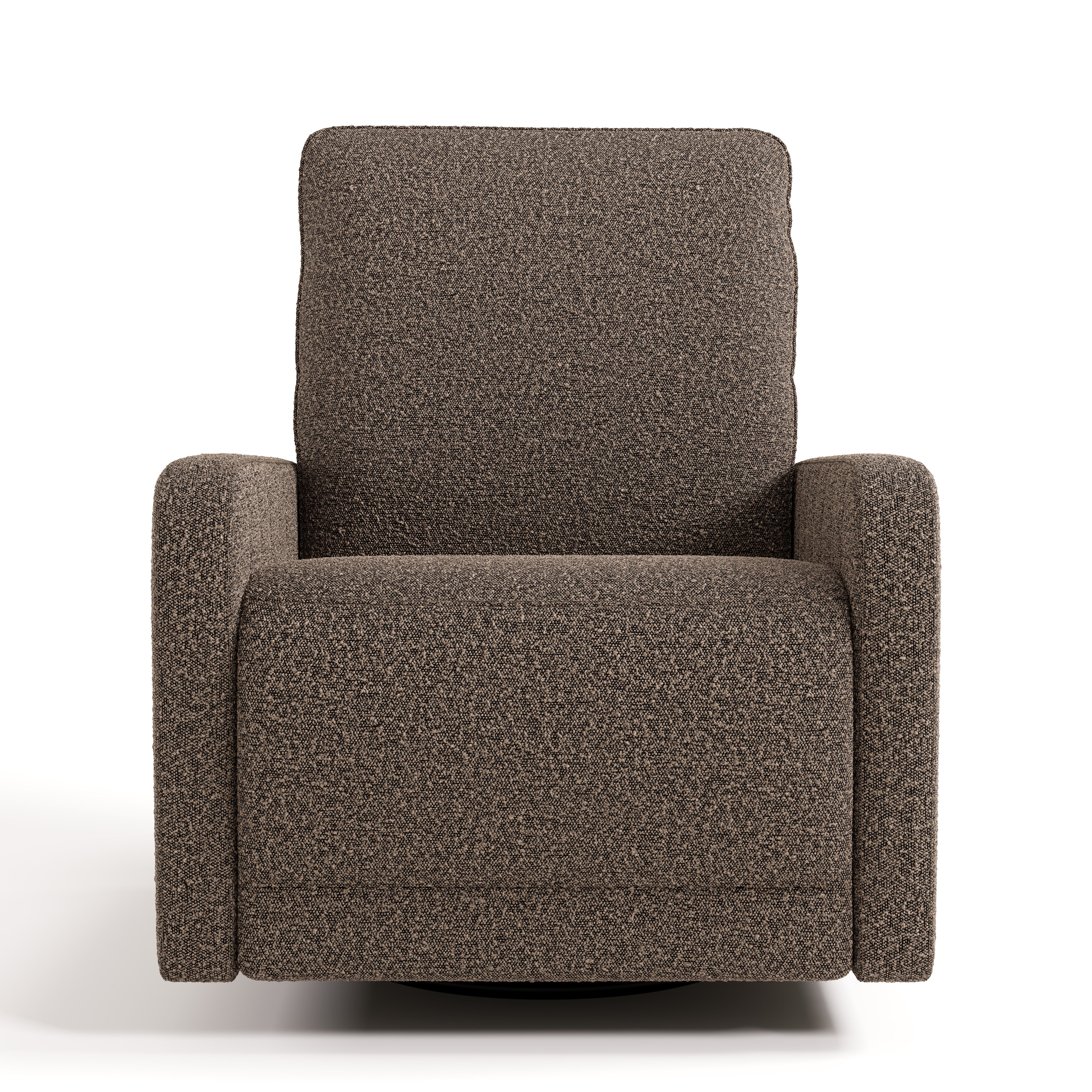 Kyoto mountain brown boucle power recliner front view
