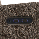 Kyoto mountain brown boucle power recliner closeup of dual usb ports