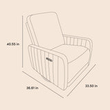 Kyoto power recliner illustration with dimensions