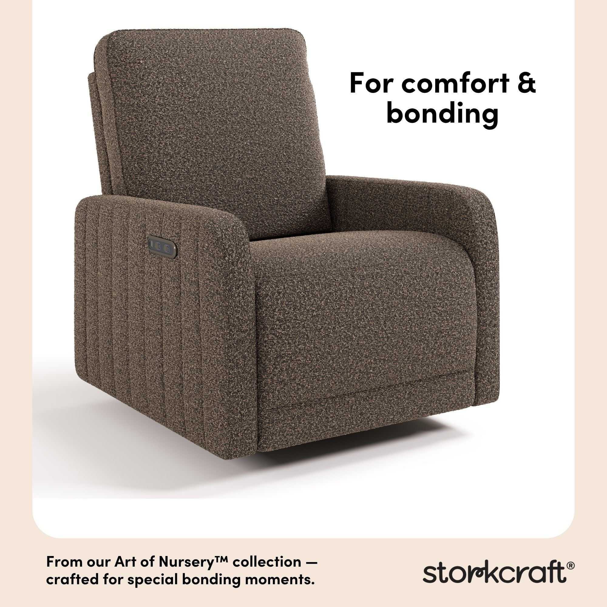 Kyoto mountain brown boucle power recliner style callout
