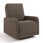 Kyoto mountain brown boucle power recliner angle view