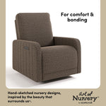 Kyoto mountain brown boucle glider style callout