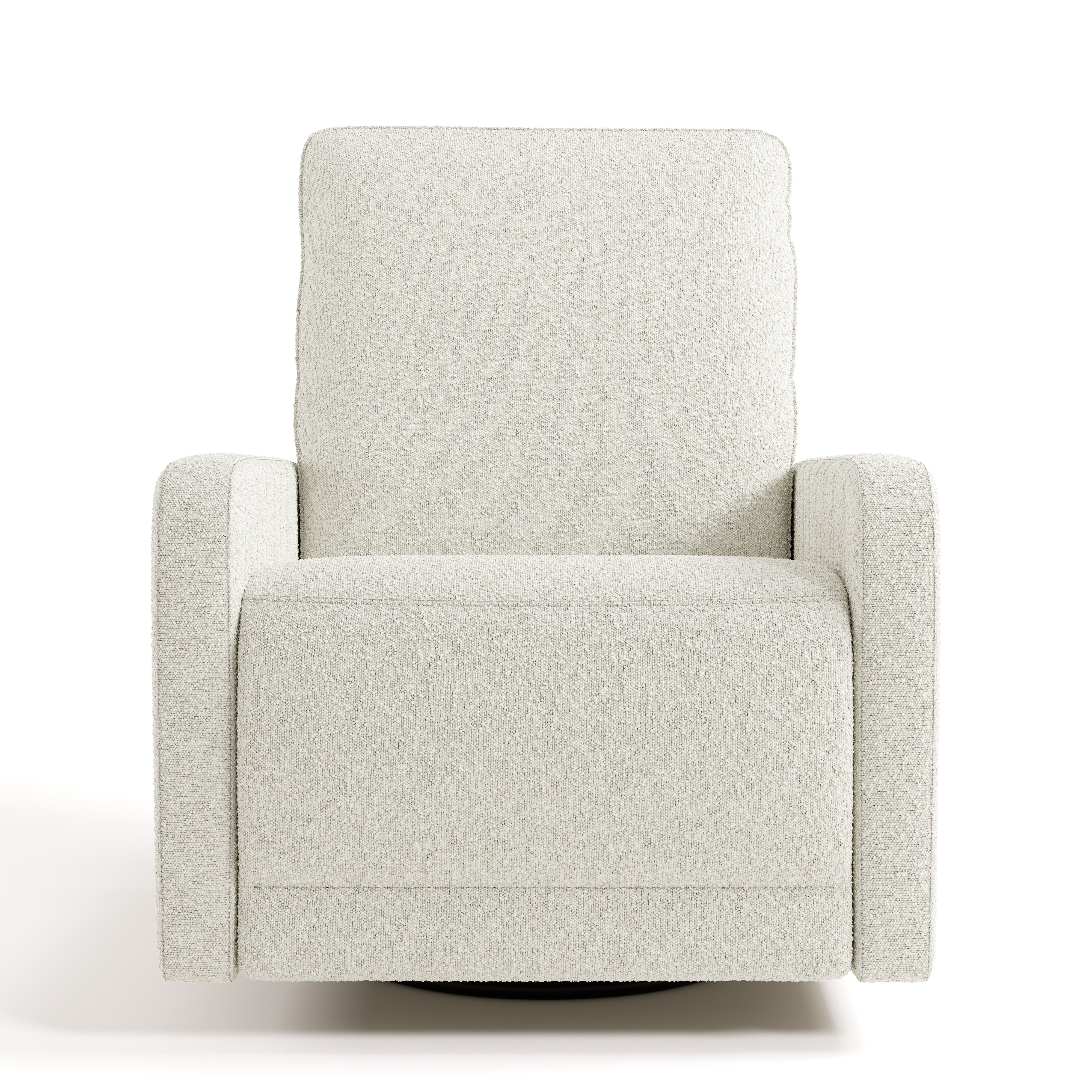 Kyoto ivory boucle power recliner front view