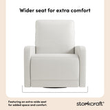 Kyoto ivory basketweave power recliner wider seat callout