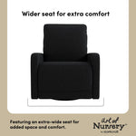 Kyoto black boucle glider wider seat callout