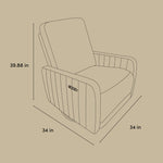 Kyoto glider line drawing with dimensions