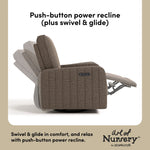 Kyoto mountain brown boucle glider power recline callout