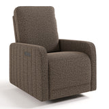 Kyoto mountain brown boucle recliner angle view