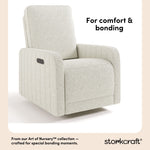 Kyoto ivory boucle power recliner style callout