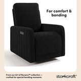 Kyoto black boucle power recliner style callout