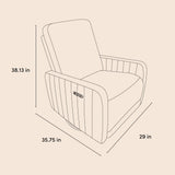 Kyoto power recliner drawing with dimensions