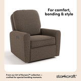 Amalfi mountain brown boucle recliner style callout