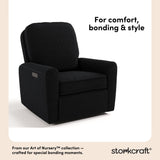Amalfi black boucle recliner style callout