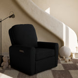amalfi black boucle power recliner in nursery