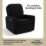 Amalfi black boucle glider style callout